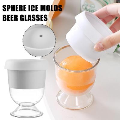 Sphere Ice Molds Beer Glasses Whiskey Ice Ball Maker For Cocktails Trays Q7A2