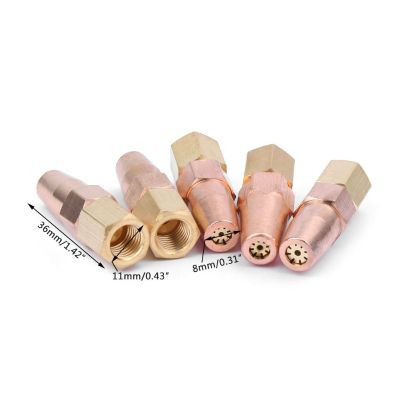 5 Pcs H01-6 Propane Gas Welding Nozzle Oxygen Gas Contact Tips Holder Gas Nozzle 77UD Welding Tools