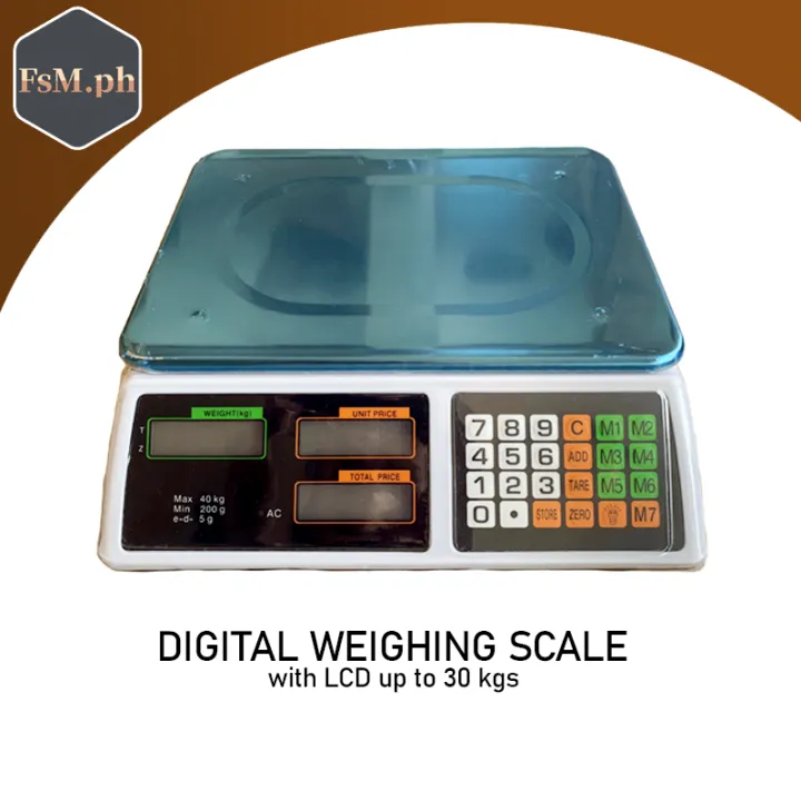 FSM. High-quality Digital Commercial Price Scale 66lb/30kg For Food ...