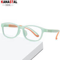 Kids Anti-blue Light Glasses TR90 Square Frames Candy Color Eyeglass Prescription For Boys Girls Computer Blu Ray Goggles Trend