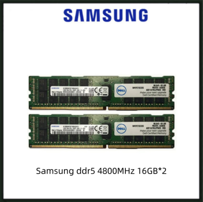Samsung RAM 16GB*2 DDR5 4800MHz Desktop Memory 1.2V DIMM Gaming Memory for Desktop