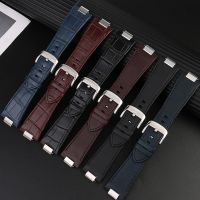 1853 Convex End Leather Watchband for Tissot PRX series Strap Belt T137.407 T137.410 Mens Bracelet Wrist Strap Bracelet 26x12mm