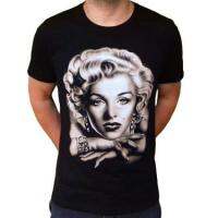 New FashionMarilyn Monroe Unisex 100% Cotton T-shirt 2023