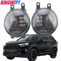 ชุดไฟตัดหมอก2ชิ้นสำหรับ Toyota RAV4 RAV 4 2006-2012 2016-2020ไฟ LED รถตัดหมอกเวลากลางวันไฟเดย์ไลท์ DRL H11ไฟตัดหมอก12V