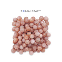 Peach Moonstone beads ลูกปัดพีชมูนสโตน