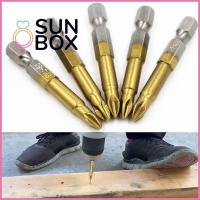 SUN BOX ที่มีคุณภาพสูง ดีไอวาย ก้านหกเหลี่ยม กันลื่น ชุดดอกสว่าน ดอกไขควงปากแฉก เครื่องมือสำหรับมือ ไขควงปลายแหลม