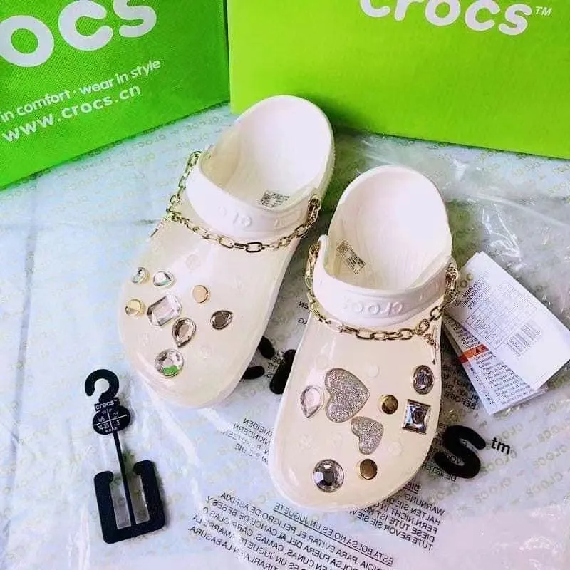 Croc 100% LEGIT Premium Quality OEM Fashion Shine Stone Clog for Women  #6774 | Lazada PH