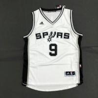 เสื้อคุณภาพสูง 【Feb】 Most popular New Arrival ◇ Most Popular [On Sale]Original NBA͛ Basketball San Antonio Spurs 9 Tony Parker Heat Pressed Retro Swingman Jersey