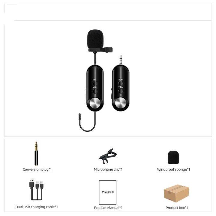 ไมค์หนีบเสื้อ-ไมค์หนีบปกเสื้อ-ไร้สาย-wireless-microphone-ไมค์สัมภาษณ์-ไมค์บันทึกเสียง-ไมค์อัดเสียง-ไมโครโฟน-ไมค์สำหรับไลฟ์สด-รุ่น-t17c