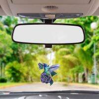 【LZ】✚  Charm Car Door Hanger Deer Figurine Decoração Suspensão Beija-flor Retrovisor Pendurado Ornamento Espelho Acessórios