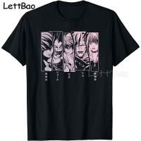 Death Note 5 Panel Faces Anime Tshirt Men Cotton T Shirt Clothes Tees T Shirt Cartoon Kawaii Tee Shirt 100% Cotton