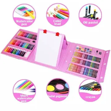 208 Pcs Kid Draw Set Colored Pencil Crayon