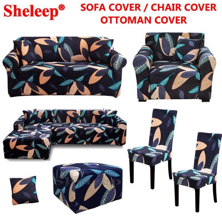 Sofa Cover Set Stretchable 1/2/3/4 Seater Sofa Slipcover Single Love