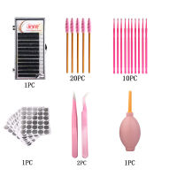 NEWCOME Exercise Practice Mannequin Head Set Grafting Eyelash Tools Kit Eyelash Extension Training Kit Eye Lashes Grafting