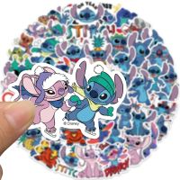 Youmylove Book 50ชิ้นสติกเกอร์ Lilo Stitch ลายการ์ตูนน่ารักๆไดอารี่กีตาร์แล็ปท็อปแบบ DIY หมวกกันน็อคกระเป๋าลายกราฟฟิตีรูปลอกของเล่นคลาสสิกแสนสนุก