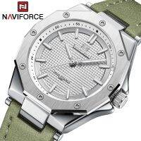 [Aishang watch industry]NAVIFORCE ผู้หญิงยอดนาฬิกาแบรนด์หรูคลาสสิกเลดี้สาวนาฬิกาข้อมือสีเขียวหนังแท้แฟชั่นสร้อยข้อมือหญิงนาฬิกาใหม่5026