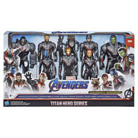 HASBRO MARVEL 12 INCH TITAN HERO TEAM MARVEL AVENGERS 8 FIGURE PACK ฮาสโบร มาร์เวล หุ่นโมเดลทีมอเวนเจอร์ส 12 นิ้ว ลิขสิทธิ์แท้