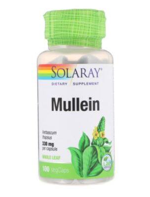 Solaray, Mullein, 330 mg, 100 VegCaps