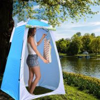 【lz】❁❀►  Outdoor Privacidade Chuveiro Tenda Impermeável Anti-UV Changing Room Shelter Portátil Móvel WC Tent Camping Caminhadas Praia Viagem