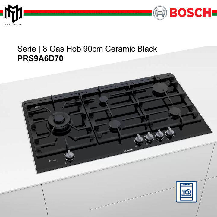 Bosch Serie 8 Gas Hob 90cm Black Ceramic PRS9A6D70 Lazada