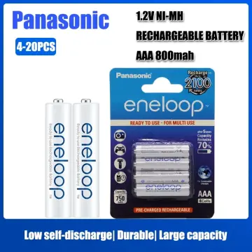 Eneloop 4 Micro AAA 750mAh Batteries Blue