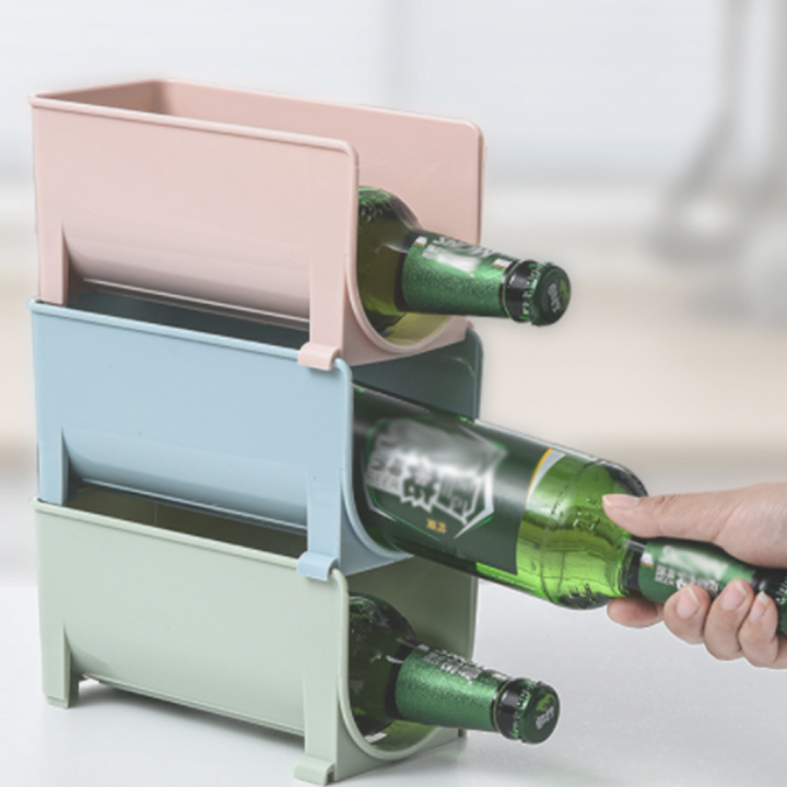 RKPH Stackable Wine Storage Rack Stand SpaceSaving Wine Rack Stand