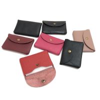 ™✵◎ Drop Shipping Daily Genuine Leather Mini Envelope Change Bag Simple Buckle Cowhide Women Coin Purse Logo Large Capacity Card Bag