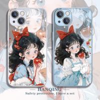 เคสไอโฟน Snow White Apple 15promax เคสโทรศัพท์มือถือ 14plus การ์ตูน 13mini Disney 12 รุ่นหญิง 11 แก้ว