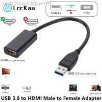 ☫ USB to HDMI-Compatible Adapter 1080P USB 3.0 to HDMI Video Converter For Windows 7 8 10 PC Laptop Desktop Monitor Projector HDTV