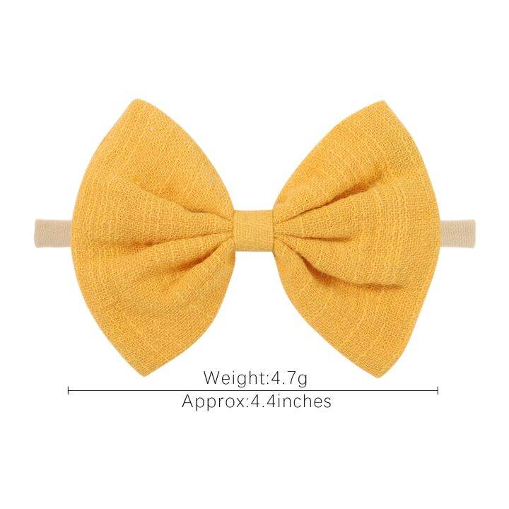 hot-4ชิ้นเซ็ตผ้าฝ้ายสีทึบเด็ก-bows-headband-สำหรับเด็กผู้หญิงไนลอนยืดหยุ่น-headwear-handmade-ทารกแรกเกิดเด็กวัยหัดเดินอุปกรณ์เสริมผม