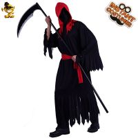 Halloween party costume for cosplay black hooded robes stage performance clothing dance costumes