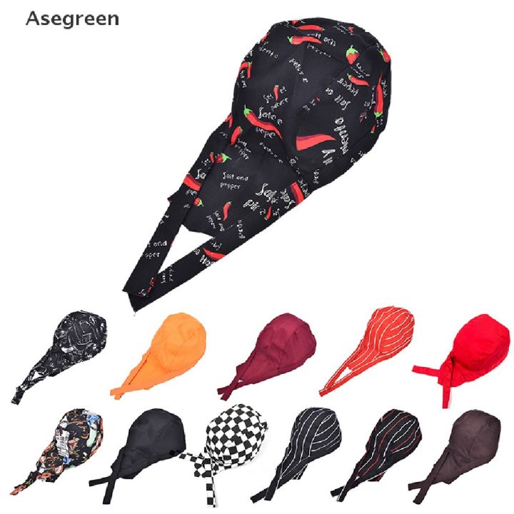 asegreen-หมวกเชฟ-ลายหัวกะโหลก-สีสันสดใส-สําหรับเชฟ
