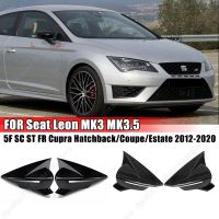 2ชิ้นสำหรับที่นั่ง MK3.5 MK3 Leon 5F SC ST Cupra Hatchback/coup/ Estate 2012-2020 ABS สีดำเงาหุ้มกระจกมองข้างมองหลังรถยนต์