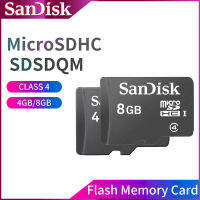 การ์ดหน่วยความจำแฟลช SanDisk-4GB/8GB-Class 4 MicroSDHC,สีดำ (SDSDQM-004G/008G-Z35)