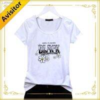 COD Avisitor Outdoor Women Fashion Top Korean Style Printed Womens Casual T-shirt