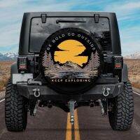 ☢♕ Spare Tire COVER CAR Keep Exploring Jeep Tire COVER CAR Car accessories Road Trip Accessories Jeep Accessories