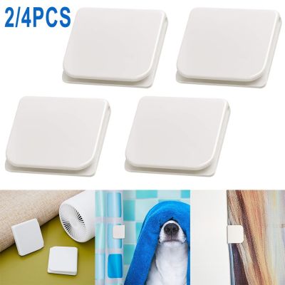 2/4PCS 5x4x1cm ABS Shower Curtain Clips Shower Curtain Holder For Preventing Spillage Bathroom Product Accessories