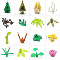 MARUMINE Tree Plant อุปกรณ์เสริมสวนอะไหล่อาคารบล็อกดอกไม้สีเขียว Grass Bush Leaf Jungle DIY MOC Idea อิฐ6064 2471