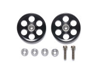 95498  TAMIYA Mini 4WD HG Lightweight 19mm Aluminum Ball-Race Rollers (Ringless/Black)