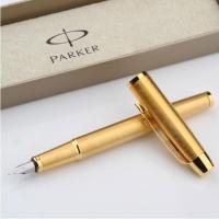 Parker IMปากการองพื้นสีทองแบบคลาสสิก,ปากกาสีทองพร้อมตัวดูดหมึกขนาด0.5มม.