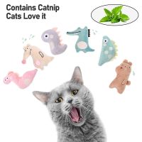 Catnip Chew Cat Toys Soft Plush Animal Shape Cat Interactive Toy For Kitten Teeth Grinding Cats Mint Bite Gift Pet Accessories