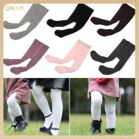 QINJUE Fashion Breathable Cotton Tights High Knee Sock Pantyhose Baby Long Stocking Closed pantyhose