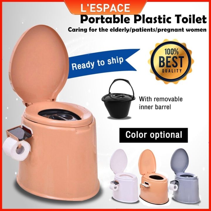 Portable Toilet with Inner Barrel Plastic Mobile Toilet Toilet Bowl for ...