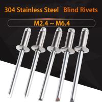 304 Stainless Steel Blind Rivets M2.4 M3.2 M4 M5 M6.4 Round Head Pull Rivets Socket Screws Pull Rivets For Core Decoration