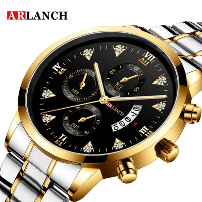 2021 New Classic Luxury Design Mens Watch Business Multifunction Waterproof Calender Quartz Clock Fashion Casual Wristwatches