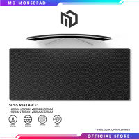 MD Mousepad | Japanese Pattern Black | Extended Mousepad | Large Gaming Mousepad | Long deskmat