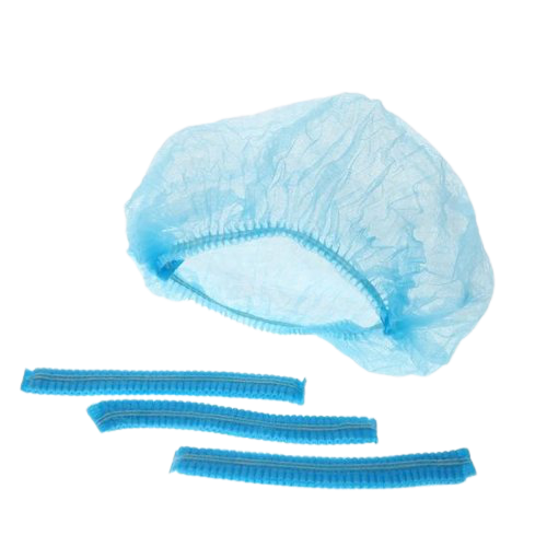 100pcs Disposable Non Woven Blue & White Cap//Nurse Cap// Hair Net Cap// Shower  Cap// Disposable Bouffant// For Medical, Lab, Nurse, Foodservice, Factory |  Lazada