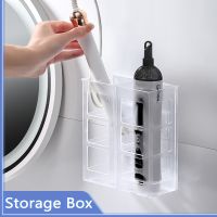 【CC】✼☫  Wall Mounted Storage Boxes Hairdressing Organizer Holder Adhesive Rack Shelves Supplies