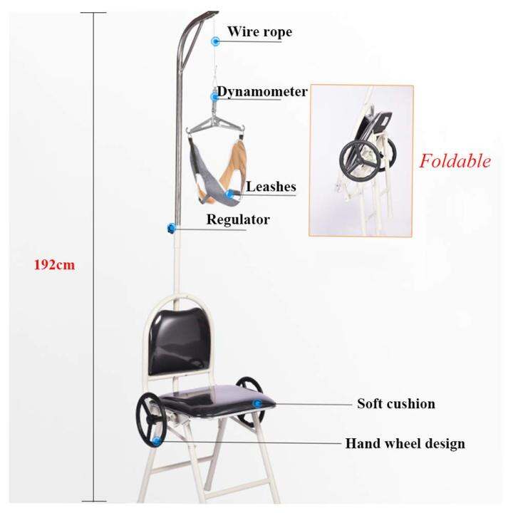 เครื่องยืดกระดูกคอ-เก้าอี้ดึงคอ-เครื่องดึงคอ-สำหรับโรค-ปวดคอ-หมอนรองกระดูกคอเสื่อม-hang-up