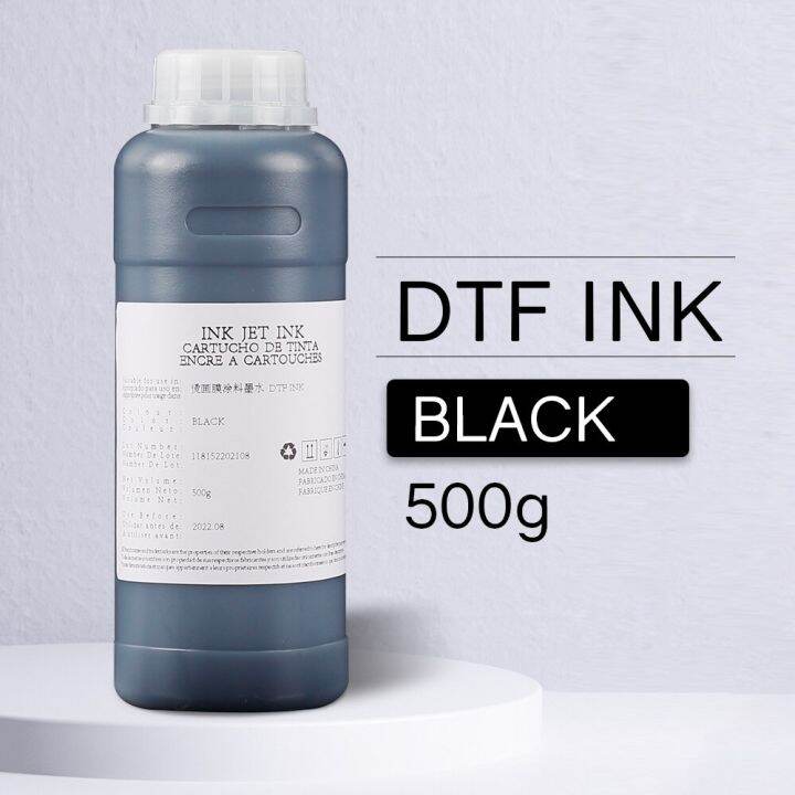 1ชุดหมึก-dtf-2-5l-ฟิล์ม-pet-การพิมพ์แบบรีดความร้อน-epson-a4-a3-l805-l1800เครื่องพิมพ์-r1390โอนย้ายเสื้อยืดเสื้อผ้าฝ้ายลินิน